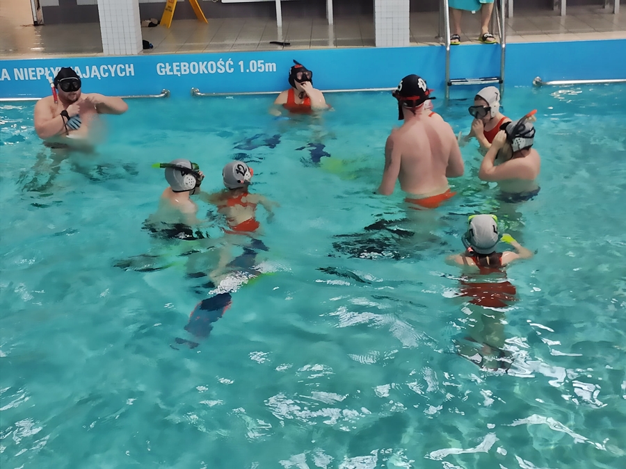Hokej pod wodą Walenie Siemianowice Śląskie Trening 27 I 2024